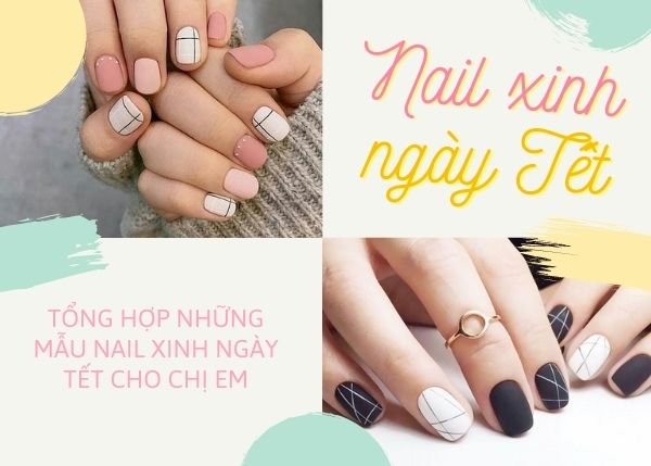 Những mẫu nail đơn giản đón Tết cho phái đẹp