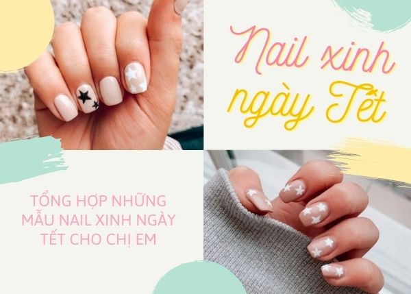 Những mẫu nail đơn giản cho ngày Tết