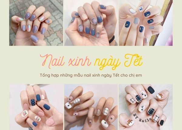 Thiết kế móng tay năm mới cho cô ấy bánh bèo 