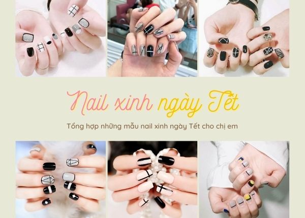 Những mẫu nail ngày Tết cho những cô nàng cổ điển