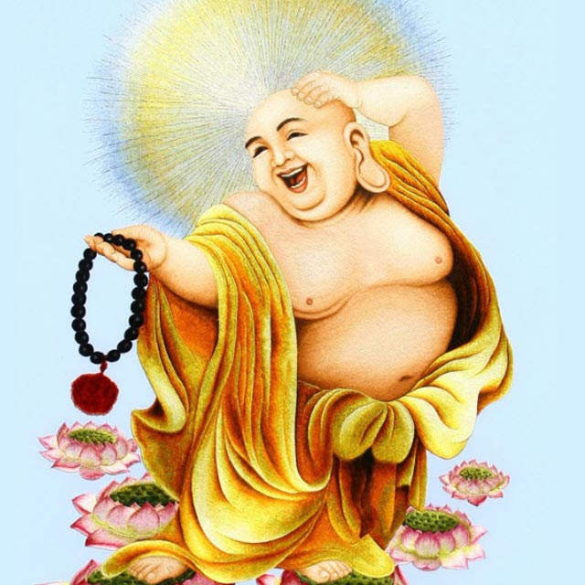 Poster mùa xuân Phật Di Lặc