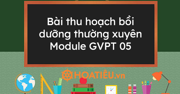 Bài thu hoạch bồi dưỡng thường xuyên Module GVPT 05 năm 2023 mới nhất