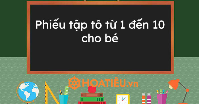 Tập tô tập tô số nét đứt để trẻ tập trung vào từng nét vẽ