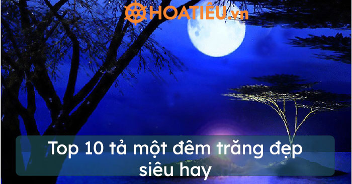 Top 10 tả một đêm trăng đẹp siêu hay - Bài văn tả một đêm trăng đẹp