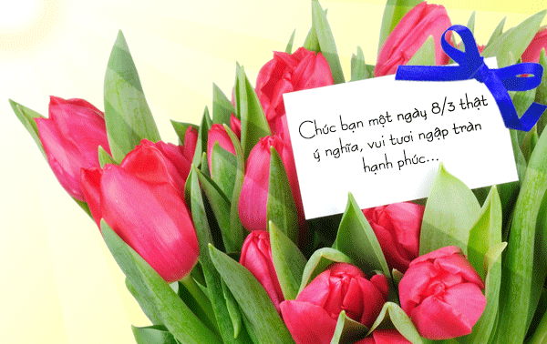 Hình hoa 8/3: Không gì tuyệt vời hơn khi tặng những bông hoa tươi ngát và thơm ngon trong ngày Quốc tế Phụ nữ 8-