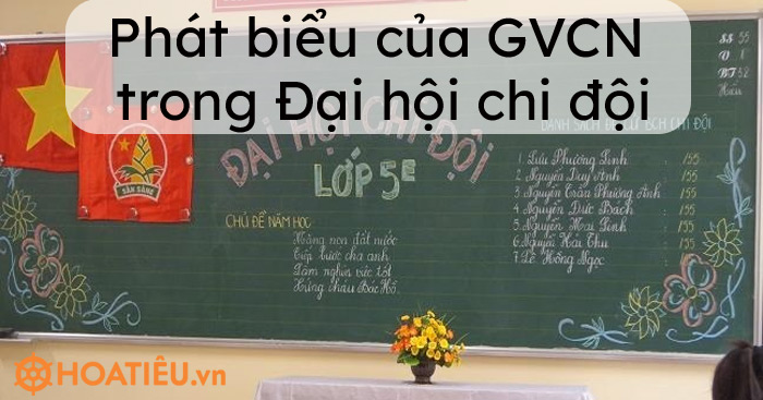 Phát biểu của GVCN trong Đại hội chi đội - Trường Tiểu học Thủ Lệ - \