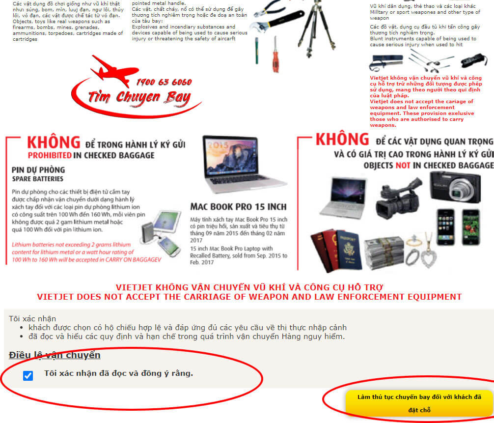 Cách làm thủ tục checkin online vietjet