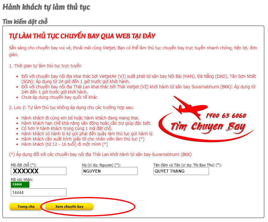 Cách làm thủ tục checkin online vietjet