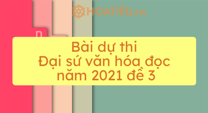 Bài dự thi Đại sứ văn hóa đọc thủ đô 2022 đề 3 - HoaTieu.vn