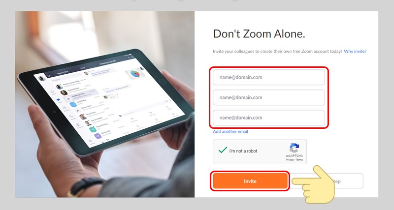Đăng ký tài khoản zoom