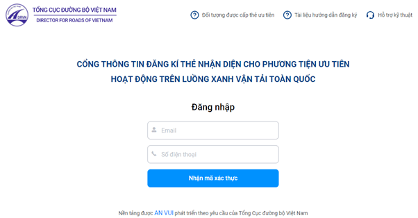 Cách đăng ký xe Luồng xanh