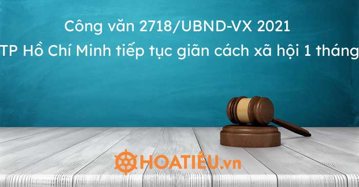 Công văn 2718/UBND-VX 2021 TP Hồ Chí Minh tiếp tục giãn ...