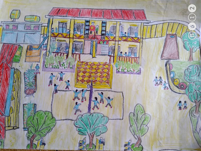 Rất Hay Hướng dẫn vẽ ngôi trường đẹp bằng Phần mềm Paint  Tin học lớp 3   HOW TO DRAW SCHOOL IN MS PAINT  Tilado