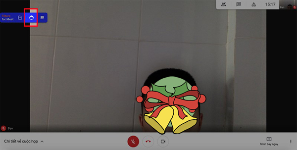 Cách học Google Meet có filter