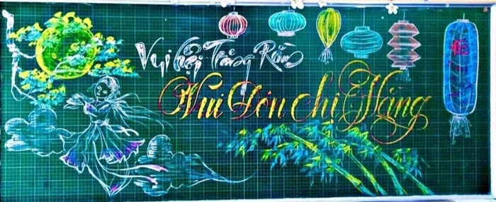 Trang trí bảng Trung thu 2024 đẹp nhất - Trang trí Trung thu cho ...