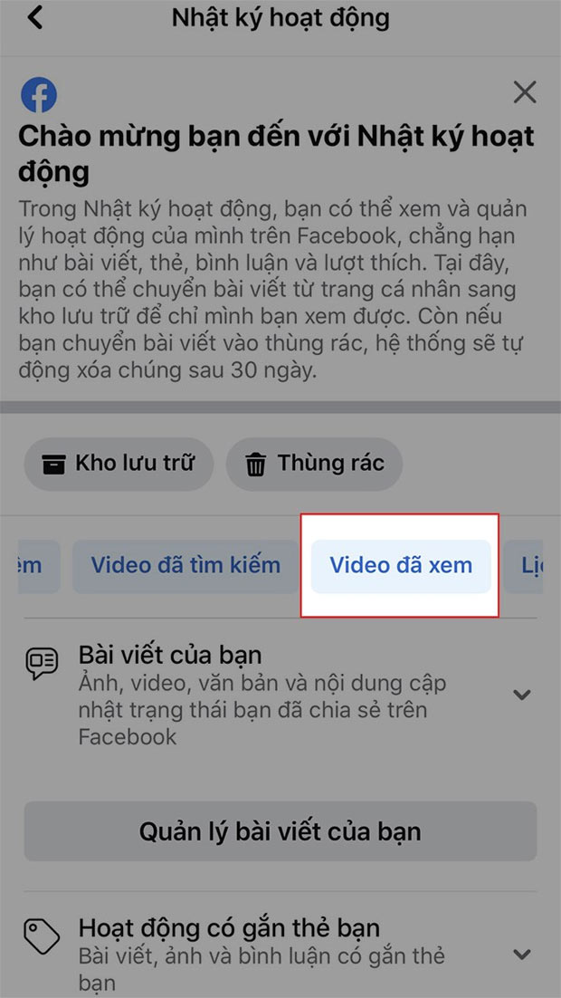 Cách xóa lịch sử xem trên Watch Facebook nhanh nhất