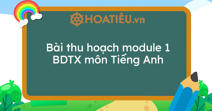 Bài thu hoạch module 1 BDTX môn Tiếng Anh - show.vn