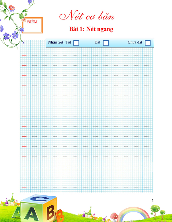 Vở vở tập tô nét cơ bản giúp trẻ tập trung hơn