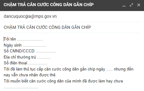 Mã số thẻ căn cước công dân các tỉnh thành