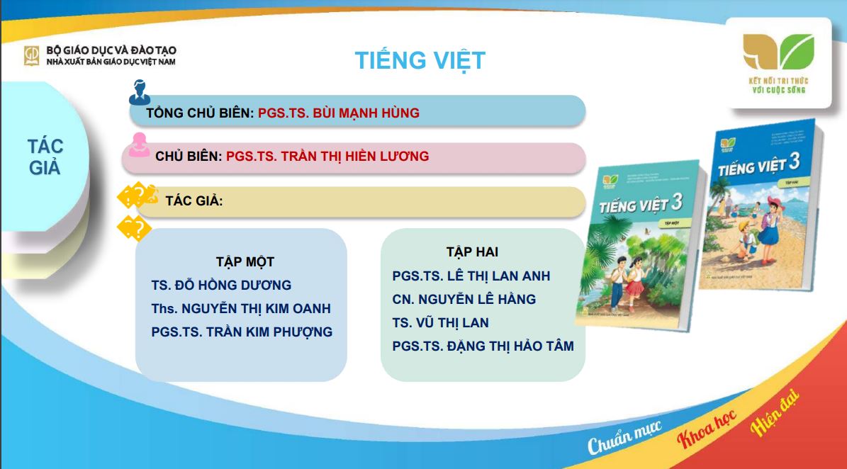 Tài liệu giới thiệu sách giáo khoa Tiếng Việt lớp 3 bộ Kết nối tri thức với cuộc sống