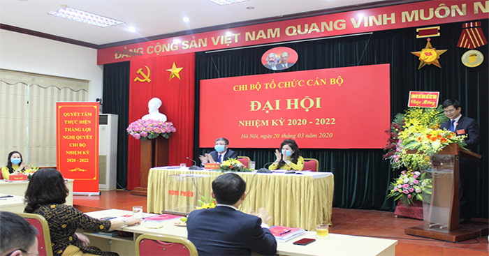 Hình ảnh Đại hội chi bộ ở tổ chức cơ sở.