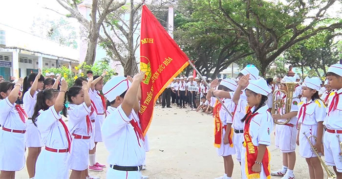 Tranh minh hoạ của đội viên Đội TNTP Hồ Chí Minh.