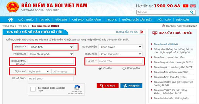 tra cứu mã hộ gia đình