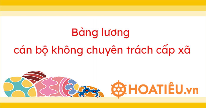 Lương người hoạt động không chuyên trách cấp xã mới nhất