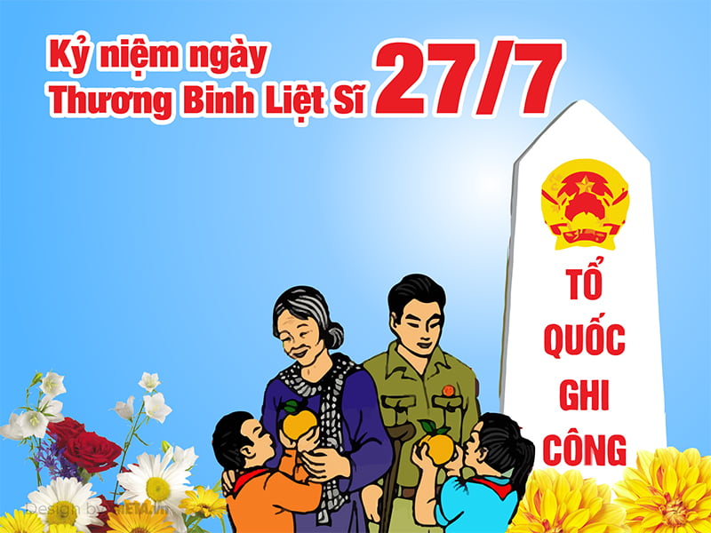 Thiệp chúc mừng ngày Thương binh liệt sĩ 27/7 - HoaTieu.vn