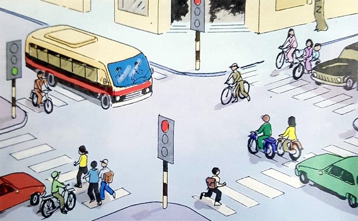 Vẽ tranh an toàn giao thông đơn giản đẹp và nhiều ý nghĩa  Giao thông  Chủ đề Tranh