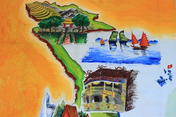 Vẽ tranh tôi yêu Việt Nam