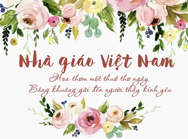 Để chúc mừng ngày Nhà giáo Việt Nam, hãy chọn lời chúc 20/11 ngắn nhất và ý nghĩa nhất để gửi đến những người thầy của bạn. Chúc tất cả các giáo viên của chúng ta luôn ngập tràn niềm yêu thương và đam mê trong nghề.