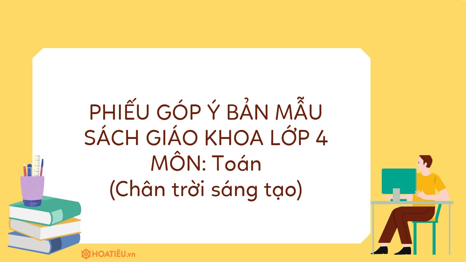 Phiếu nhận xét sách giáo khoa toán lớp 4