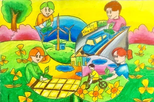 Smile art Tranh vẽ ý tưởng trẻ thơ vẽ tranh bảo vệ môi trường vẽ tranh chiếc ô tô mơ ước YouTube