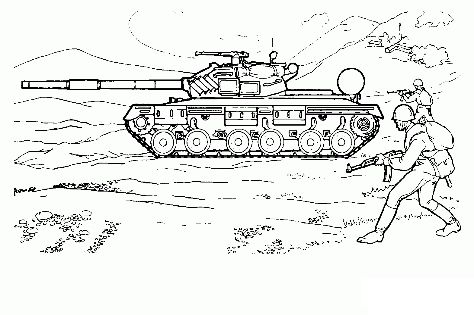 Tranh Tô Màu Xe tăng Tanks - Bộ 20 Tờ Tranh Tô Màu A4 A5 Dành Cho Màu Sáp,  Màu Chì - TRANH TÔ MÀU KOTY | Shopee Việt Nam