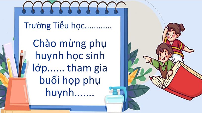 Mẫu slide trình chiếu họp phụ huynh đơn giản