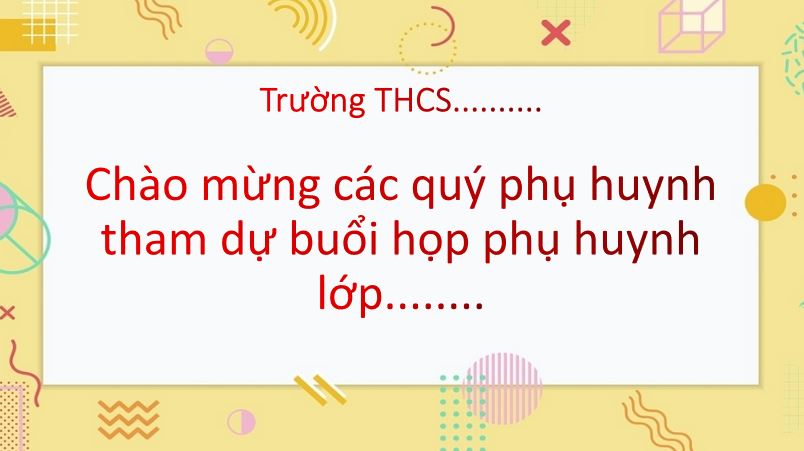 Mẫu powerpoint họp phụ huynh cho học sinh THPT