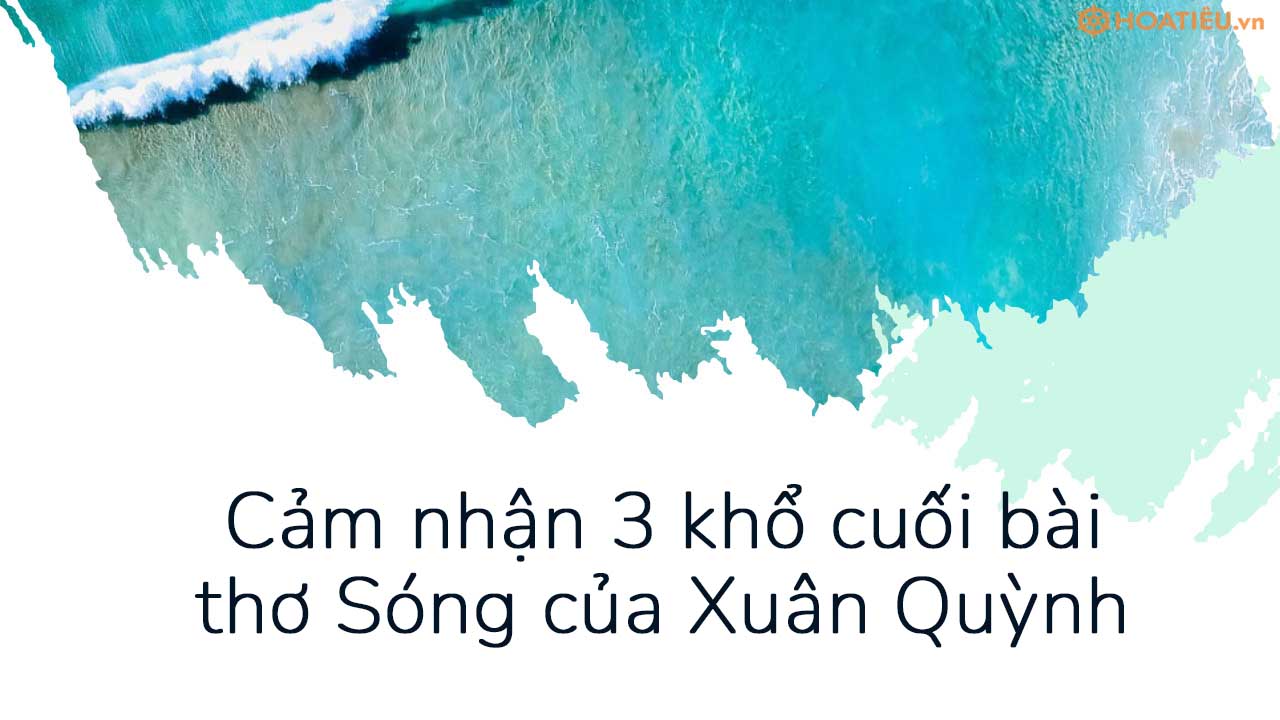 Cảm nhận 3 khổ cuối bài thơ Sóng của Xuân Quỳnh
