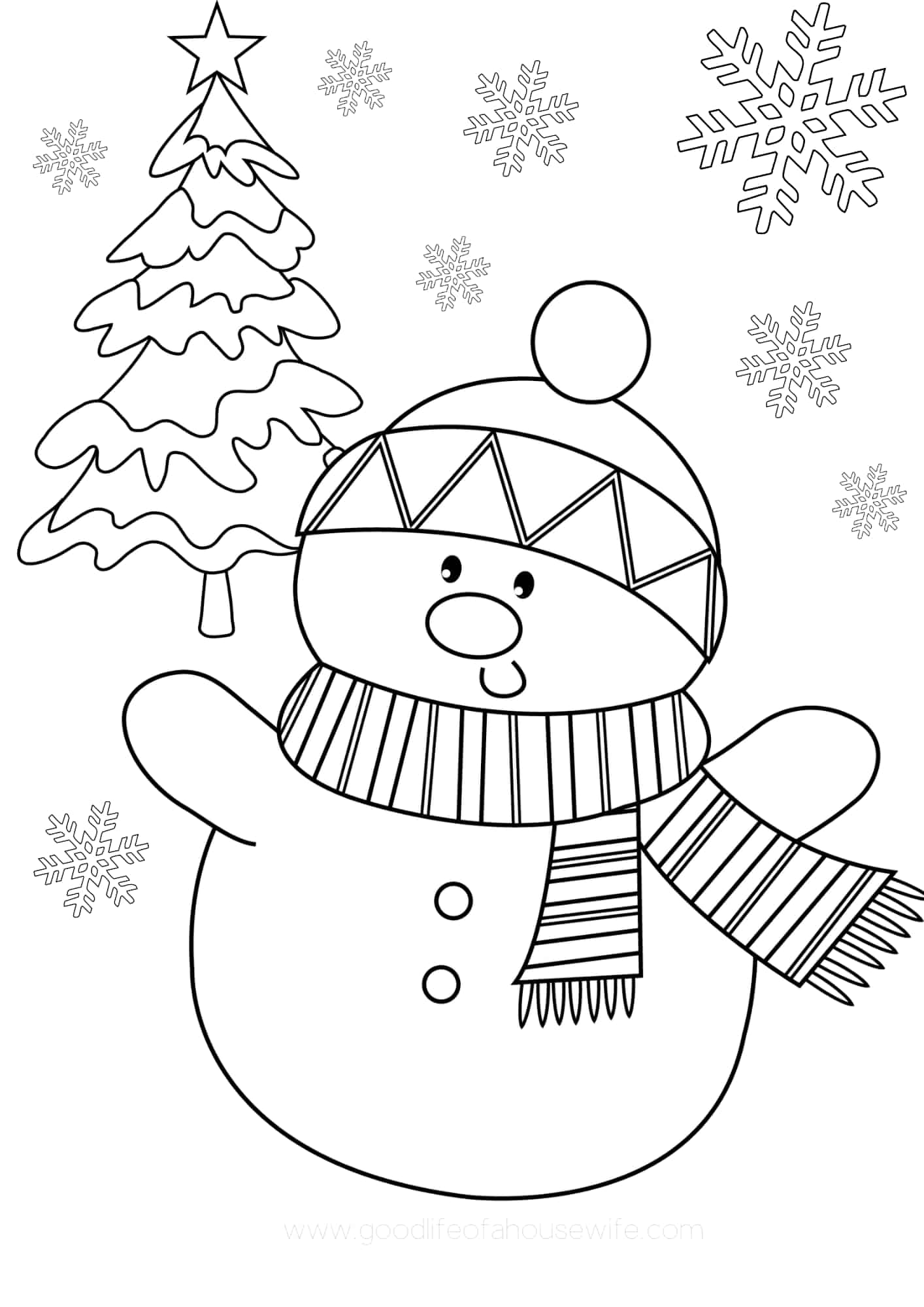 Tổng hợp Hình vẽ tô màu người tuyết với nhiều kiểu dáng đáng yêu