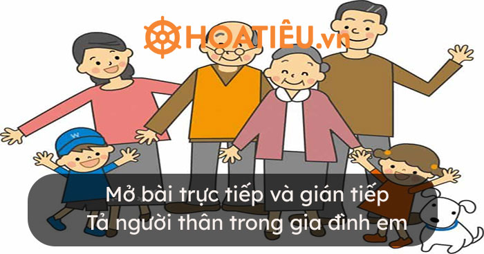 Mở bài trực tiếp và gián tiếp Tả người thân trong gia đình em lớp 5