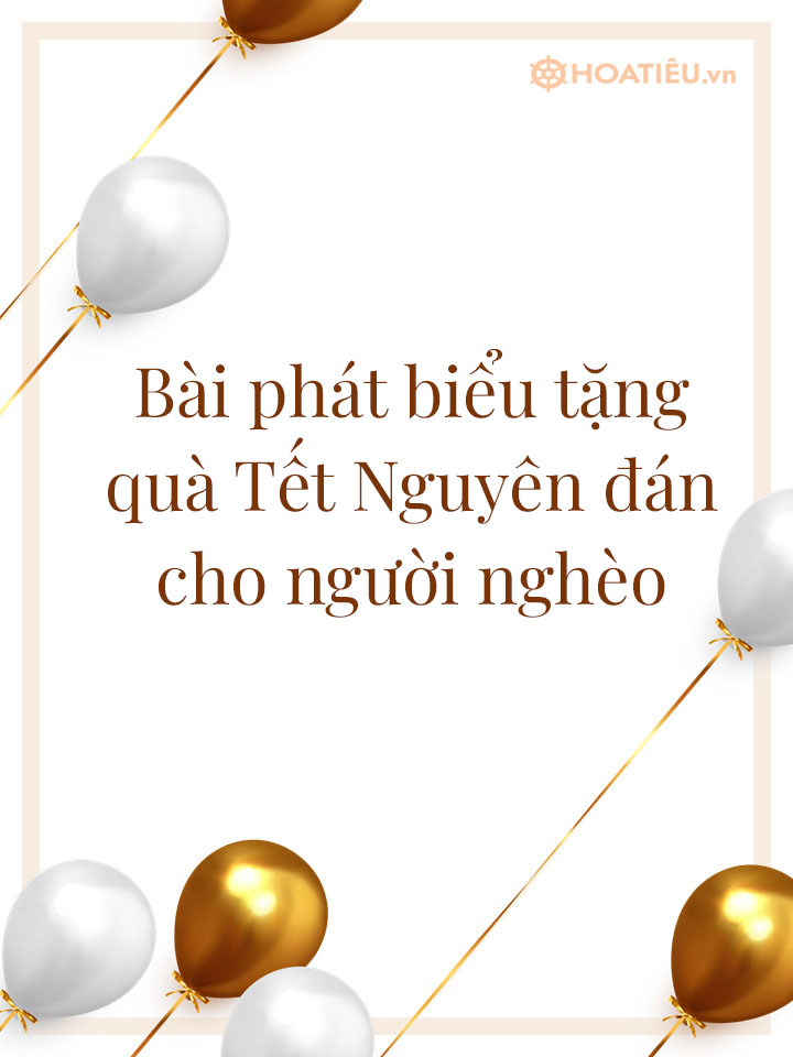 Bài phát biểu tặng quà Tết cho học sinh nghèo