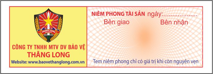 Mẫu tem niêm phong tài sản