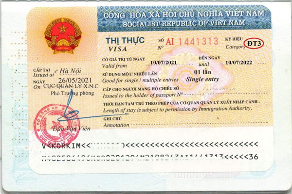 Phân loại visa theo mục đích nhập cảnh