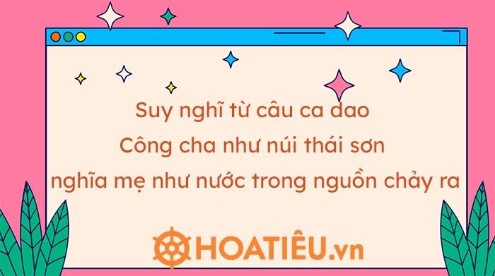 Suy ngh t c u ca dao C ng cha nh n i th i s n ngh a m nh n c