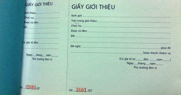 Cách viết giấy giới thiệu đúng chuẩn