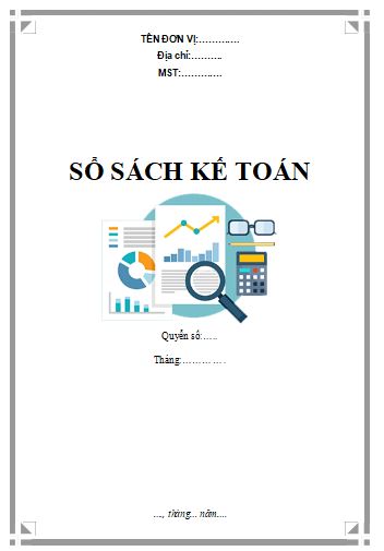 Mẫu bìa sổ sách kế toán