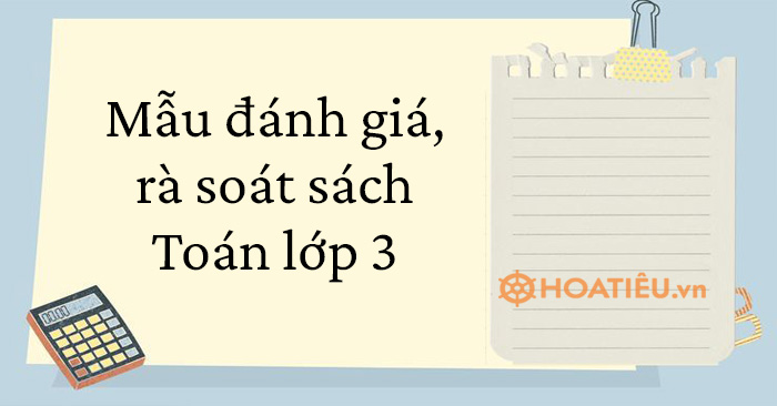 Mẫu đánh giá, rà soát sách giáo khoa lớp 3 Chân trời sáng tạo