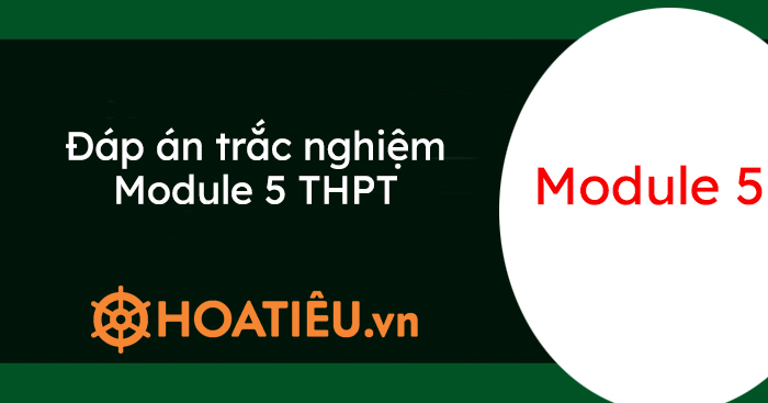 Đáp án trắc nghiệm Module 5 THPT