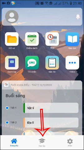 Hướng dẫn xem điểm trên SMAS