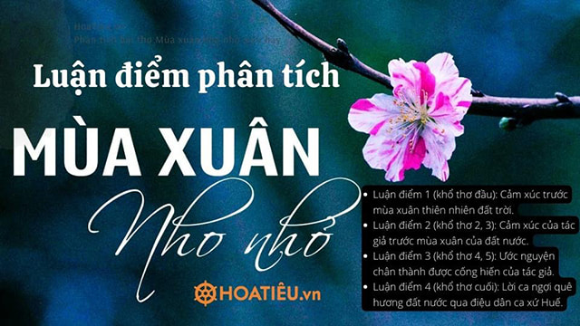 Luận điểm phân tích bài thơ Mùa xuân nho nhỏ